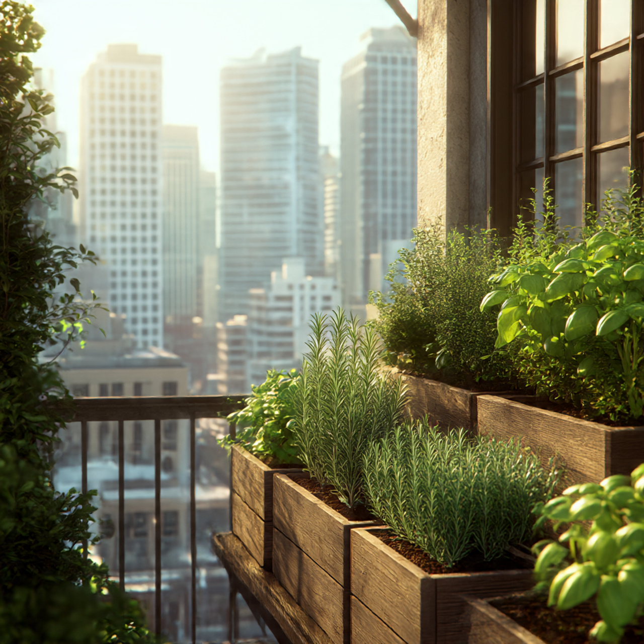 Balcony Herb Planter Boxes