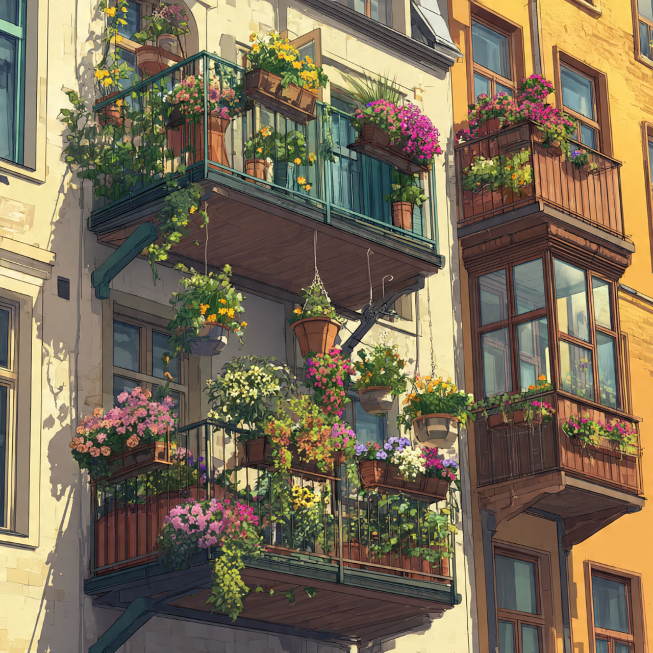 Balcony Gardens: Elevated Blooms