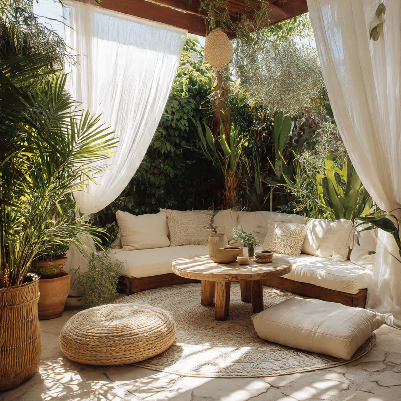 Boho Patio Corner Nook