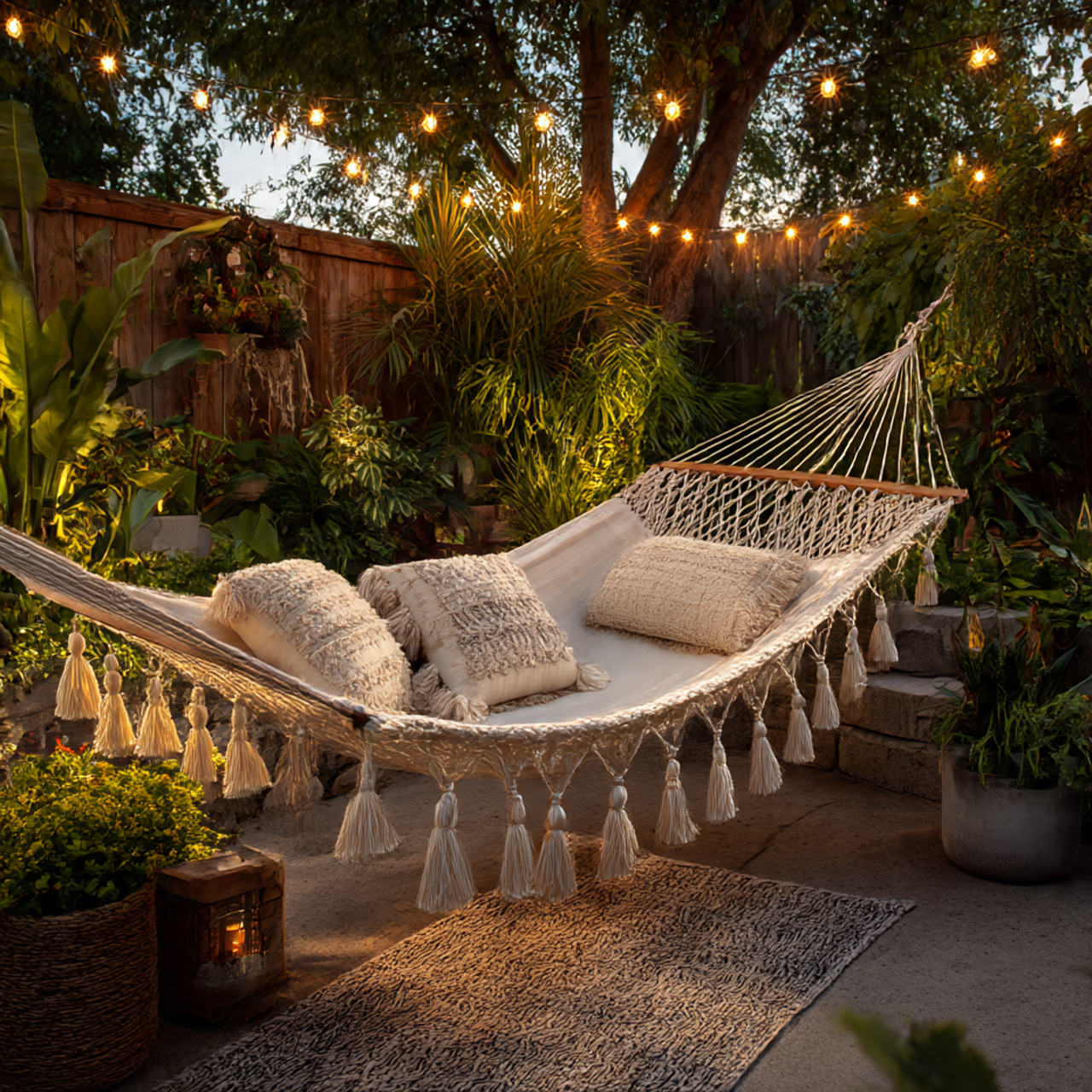 Boho Patio Hammock