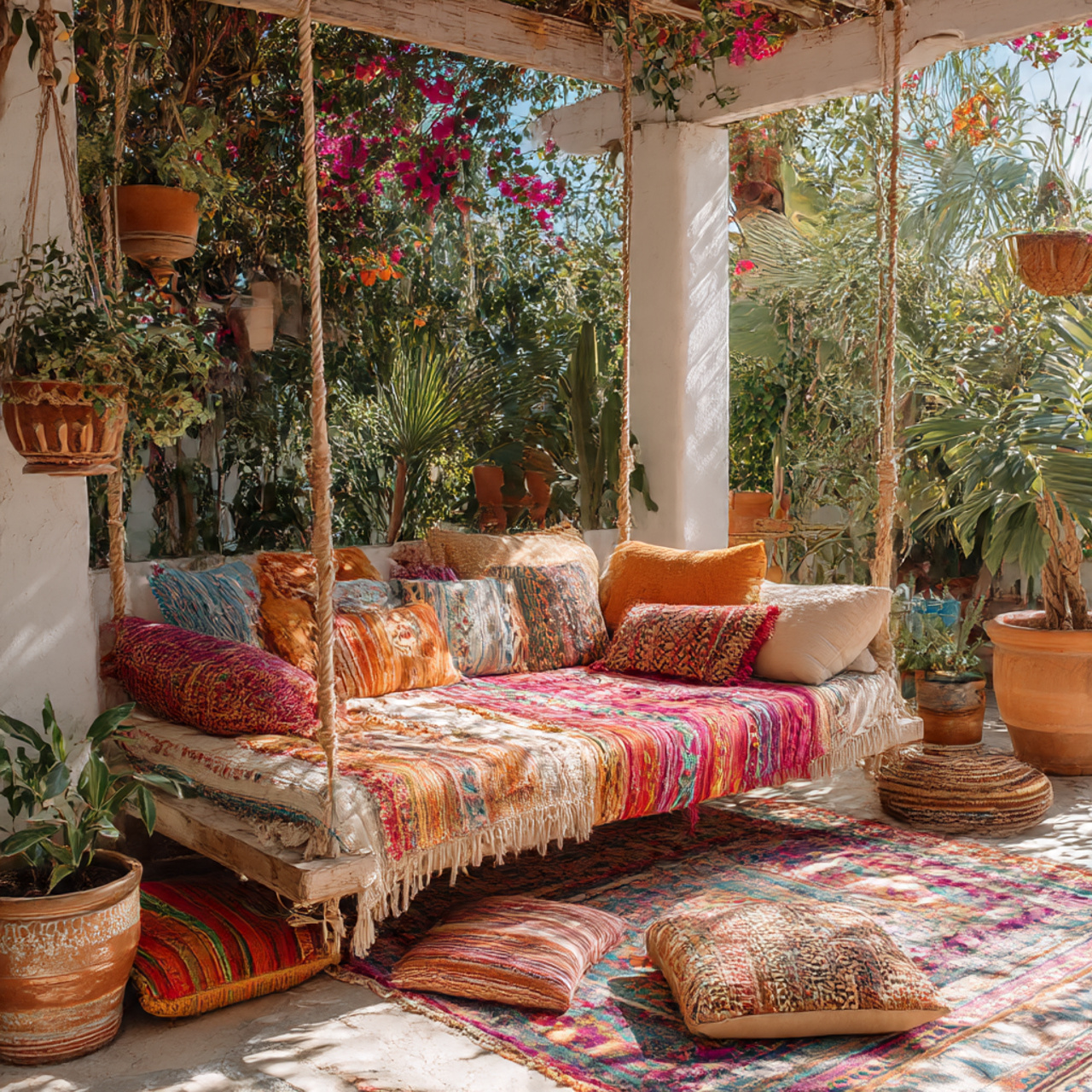 Boho Patio Swing or Daybed