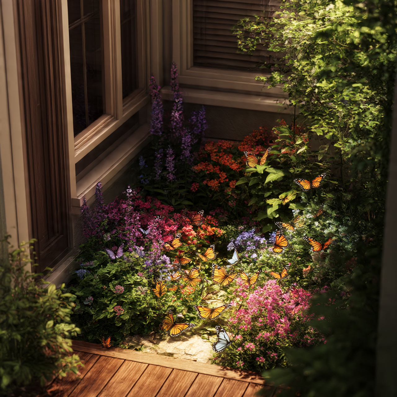 Butterfly Garden Corners