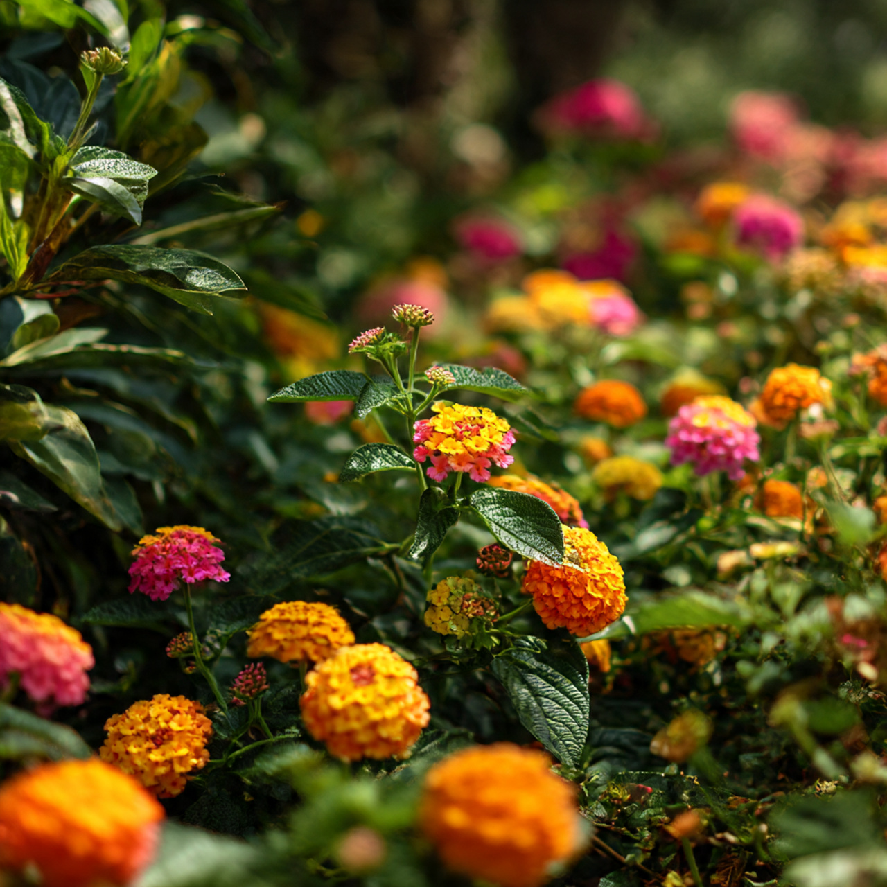 Butterfly Garden Flower Design