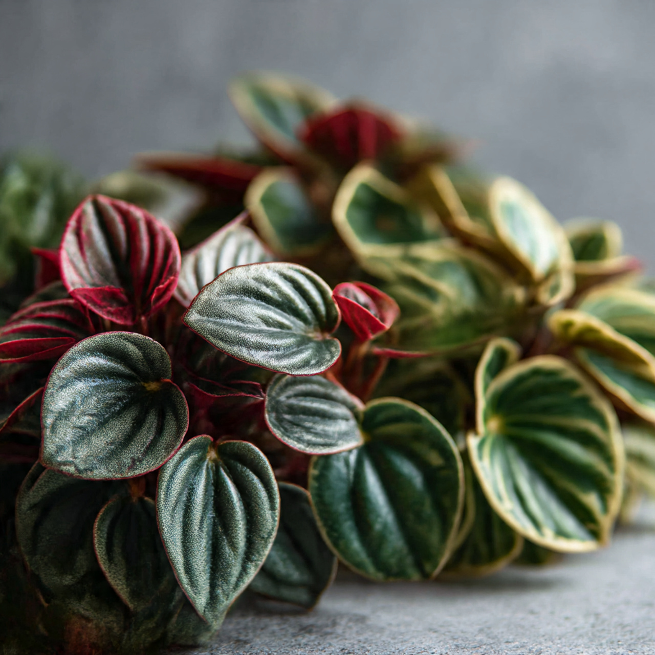 Colorful Foliage Varieties of Peperomia Plant