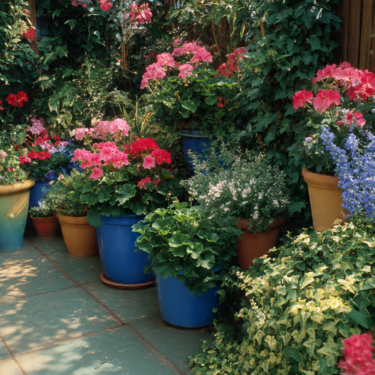 Container-Based Flower Garden Design