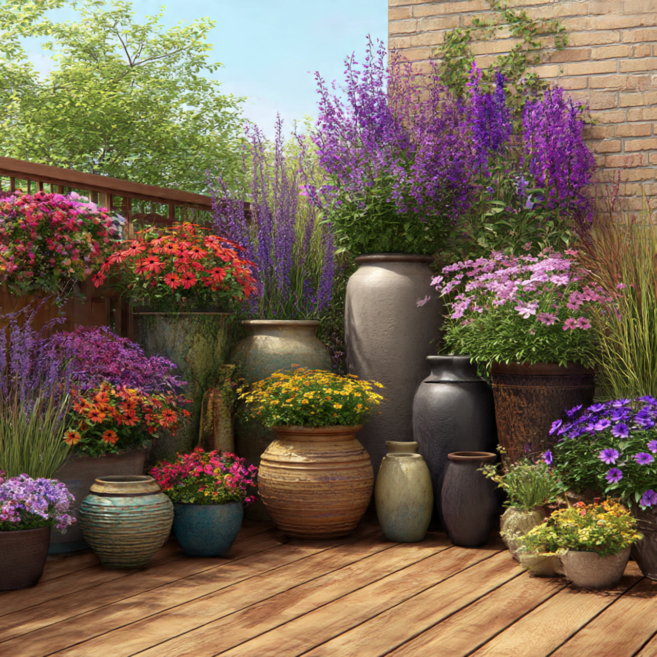 Container Flower Gardens