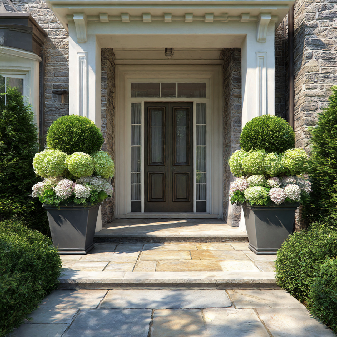 Container Plants for Entryway Decoration