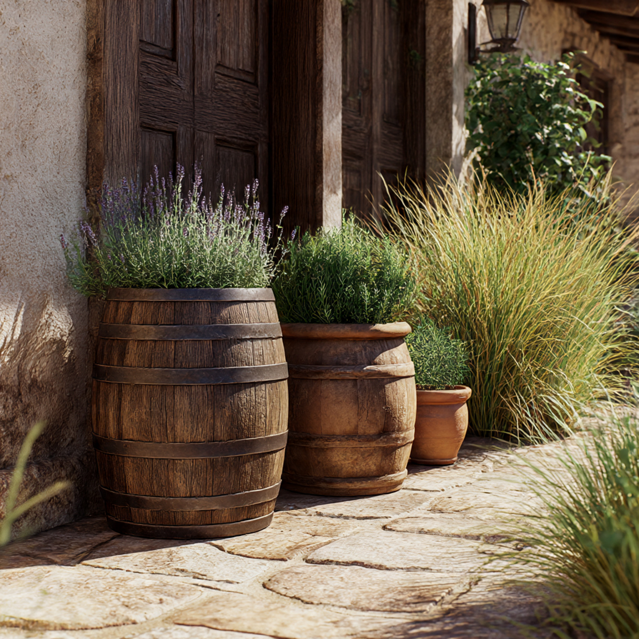 Container Plants for Rustic, Natural Themes