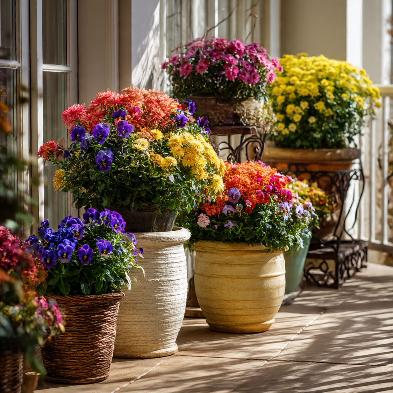 Container Plants for Seasonal Flower Displays