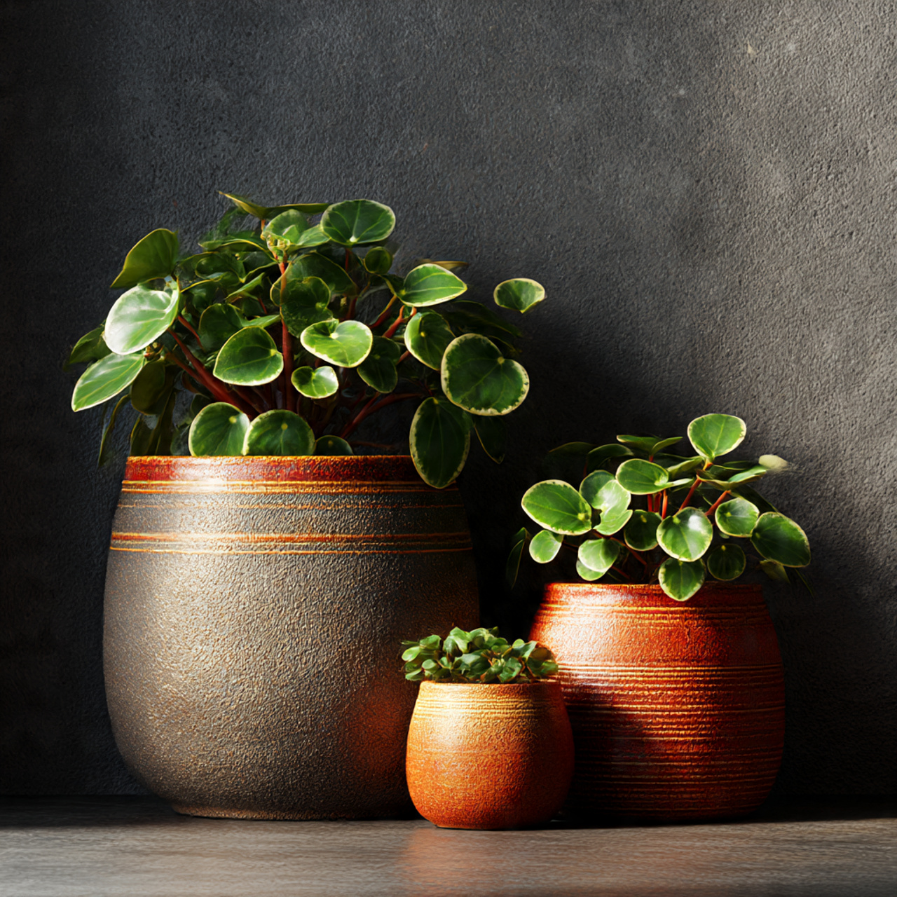 Decorative Peperomia Plant Pots