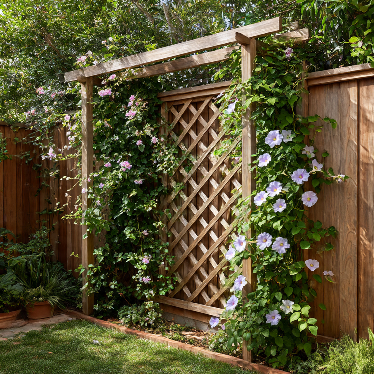 Decorative Trellis Fence Decor
