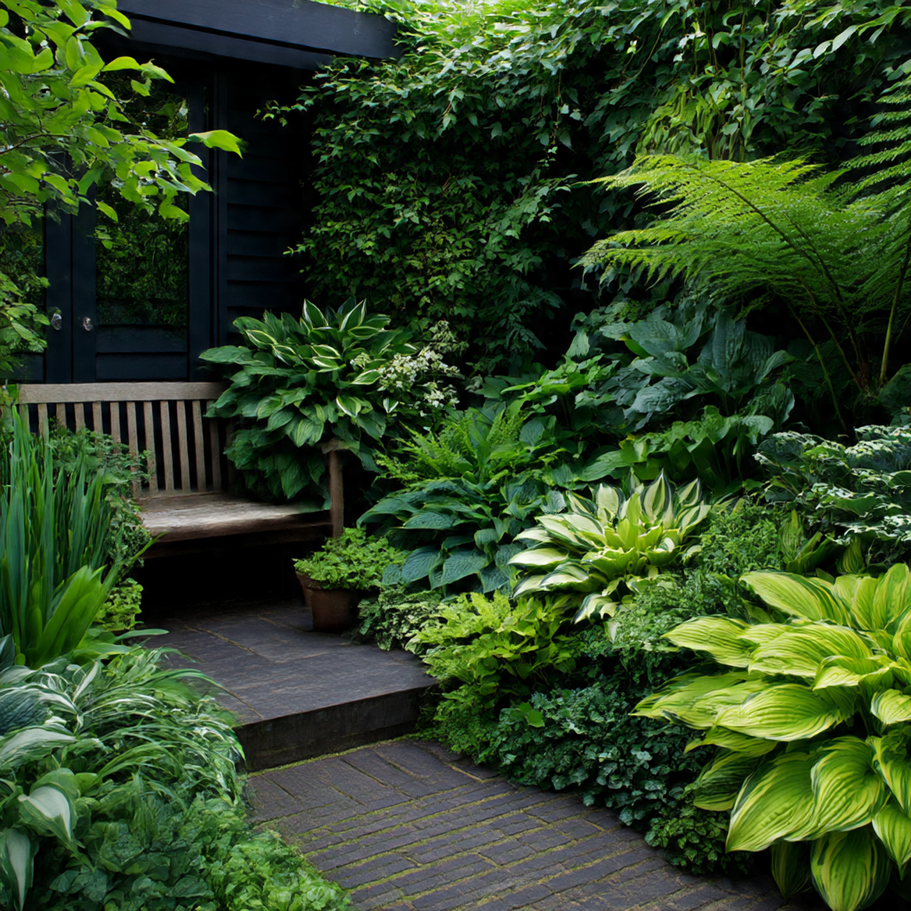 Deep-Green Shade Plants for Calm Outdoor Spaces
