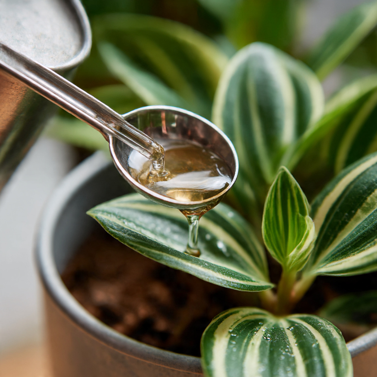 Fertilising in Tradescantia Nanouk Care