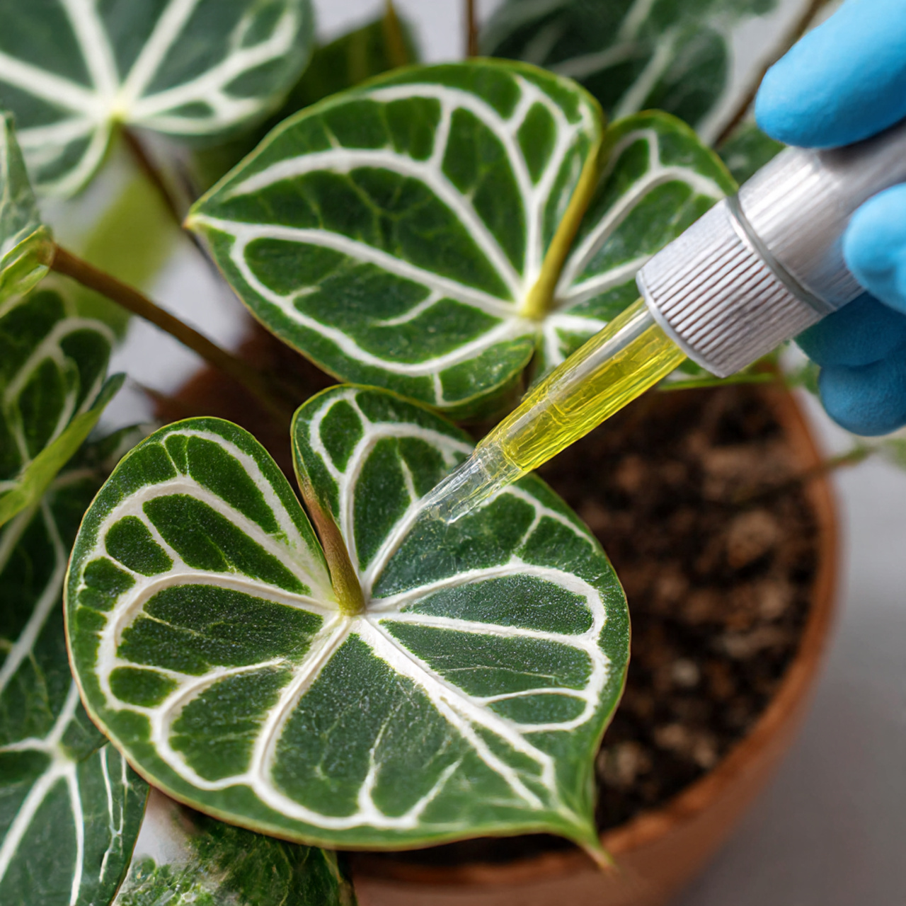 Anthurium Clarinervium: 25 Ultimate Guide to Care, Propagation & Styling 5 Fertilizing Anthurium Clarinervium