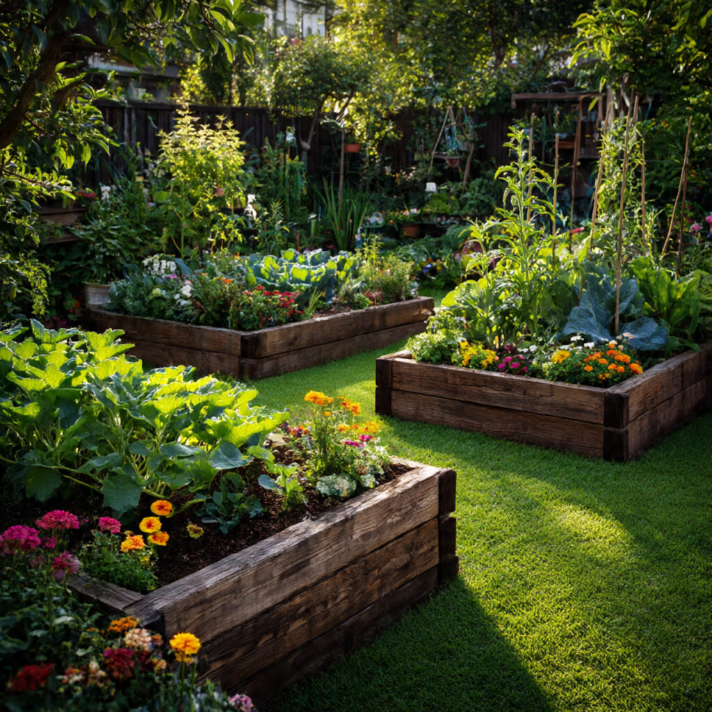 30 Creative Garden Edging Ideas to Upgrade Any Garden 7 Garden Edging Ideas Using Raised Timber Beds