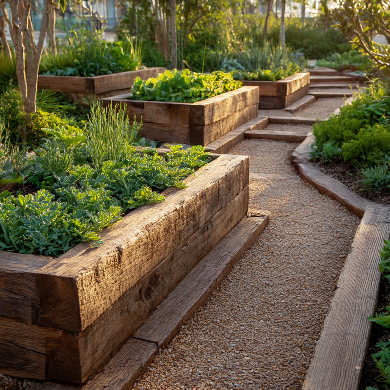 30 Creative Garden Edging Ideas to Upgrade Any Garden 3 Garden Edging Ideas Using Treated Wood