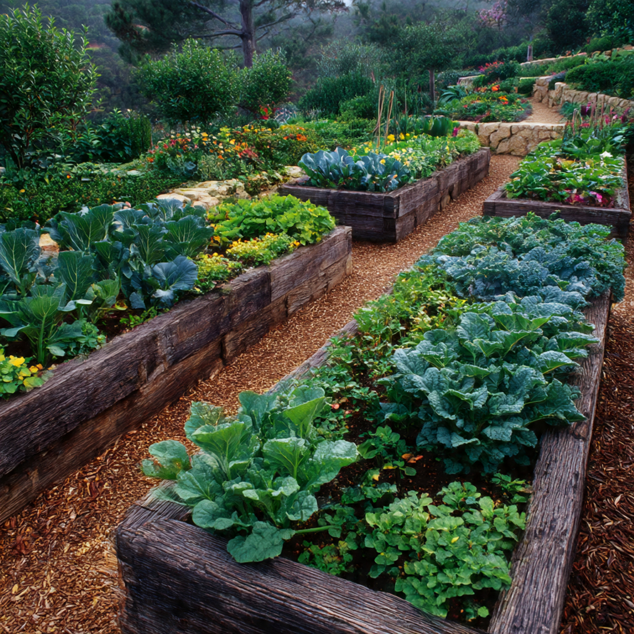 30 Creative Garden Edging Ideas to Upgrade Any Garden 26 Garden Edging Ideas for Vegetable or Kitchen Gardens