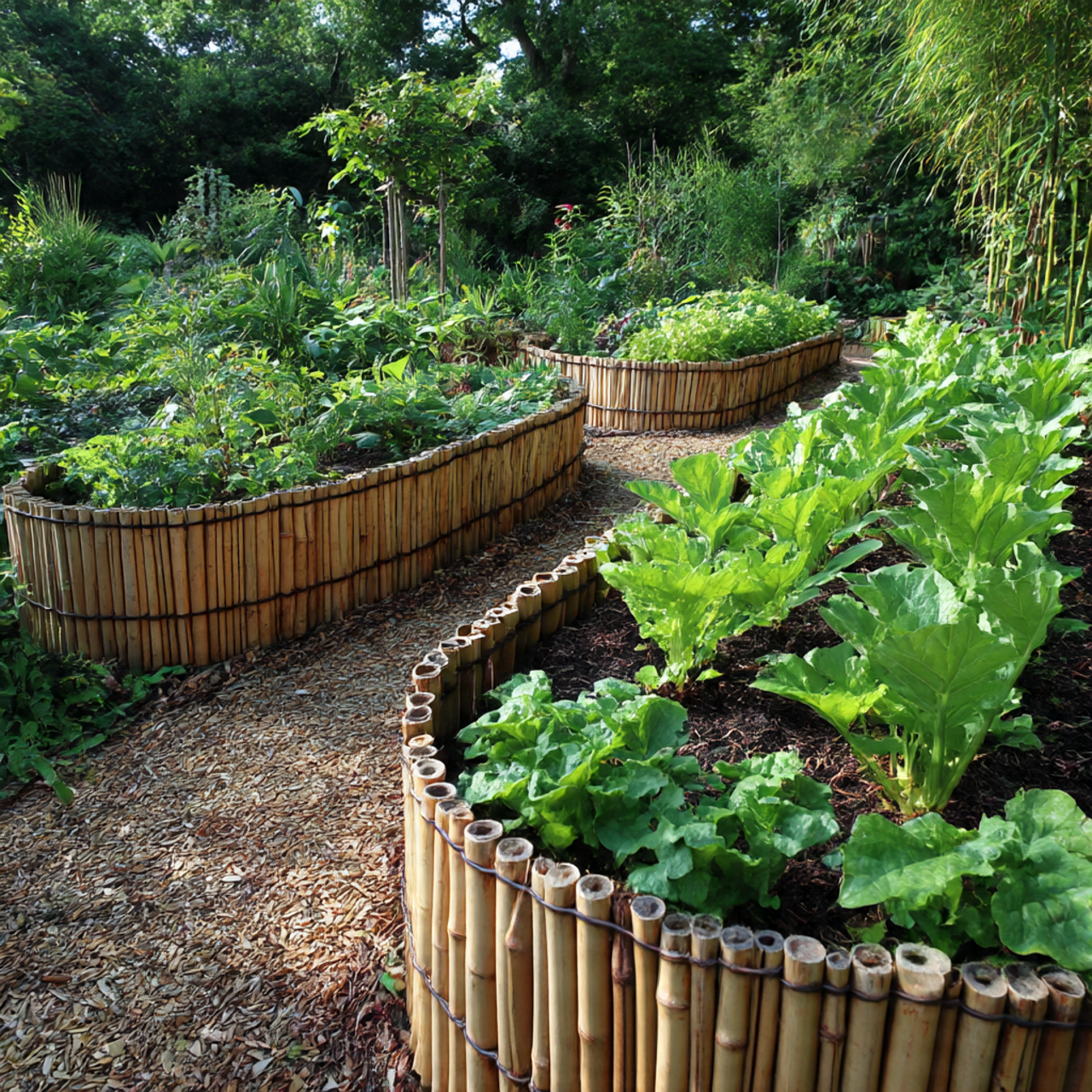 30 Creative Garden Edging Ideas to Upgrade Any Garden 18 Garden Edging Ideas with Bamboo or Eco-Friendly Materials