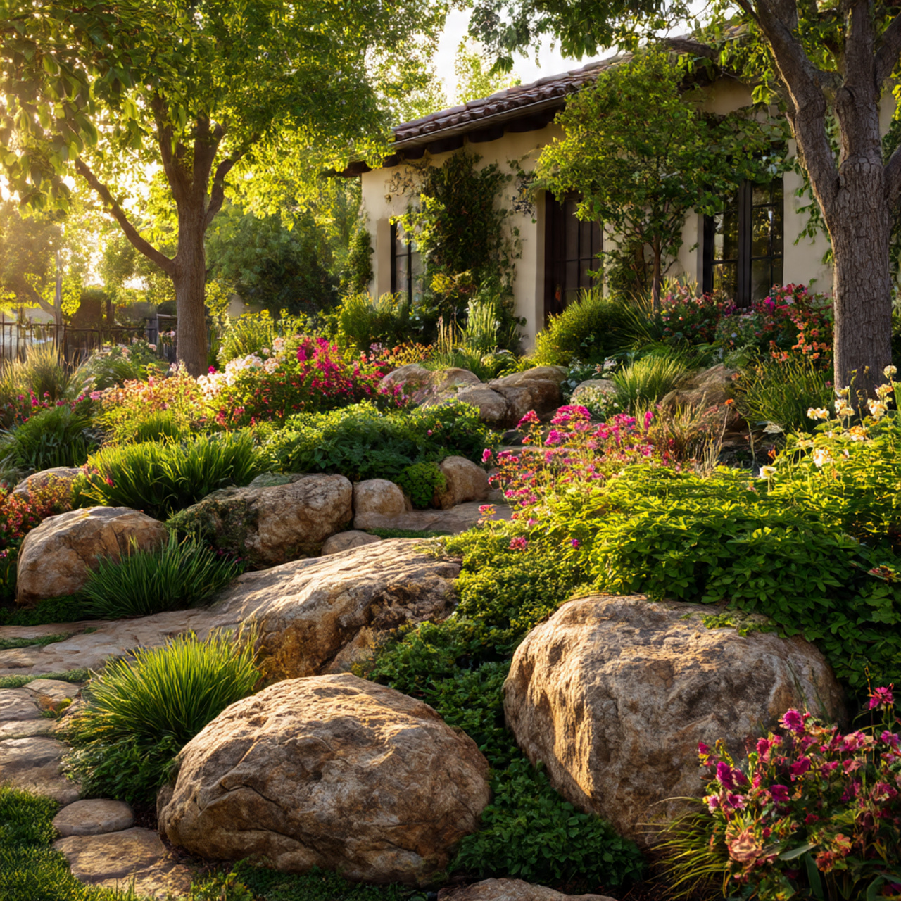 30 Creative Garden Edging Ideas to Upgrade Any Garden 1 Garden Edging Ideas with Natural Stone
