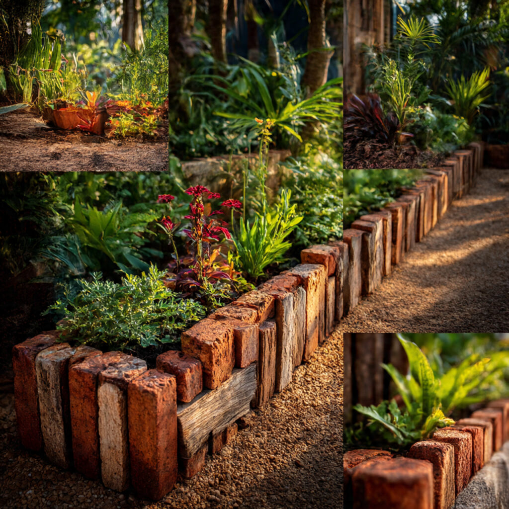 30 Creative Garden Edging Ideas to Upgrade Any Garden 10 Garden Edging Ideas with Recycled Materials