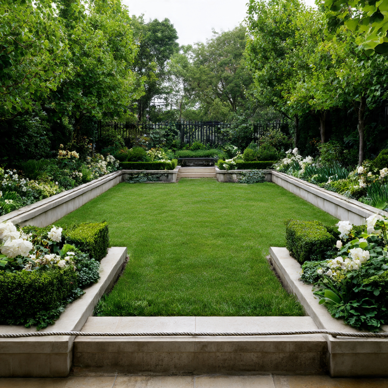 30 Creative Garden Edging Ideas to Upgrade Any Garden 17 Garden Edging Ideas with Rope-Top Concrete Edging