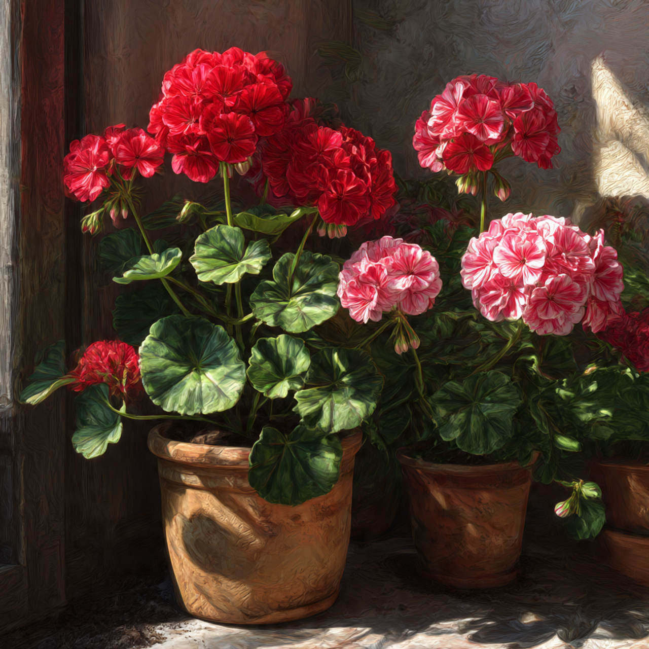 Geraniums for Sun-Drenched Balconies