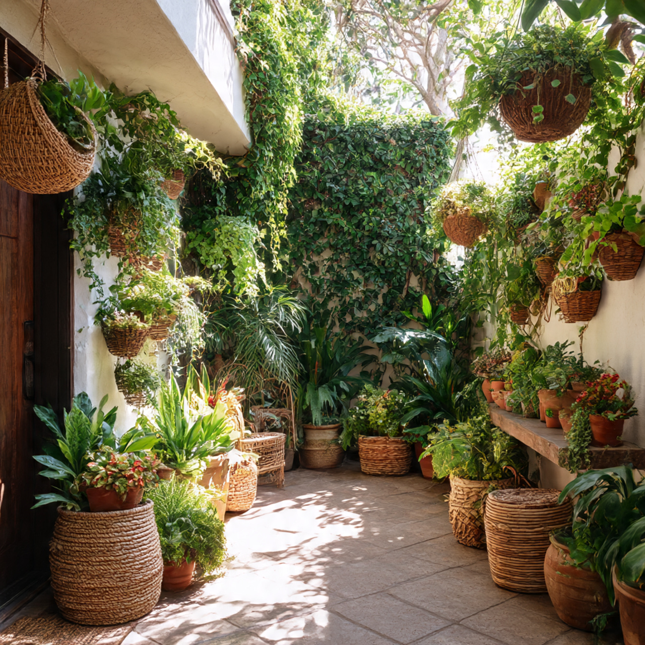 Greenery and Plant Magic in Boho Patio