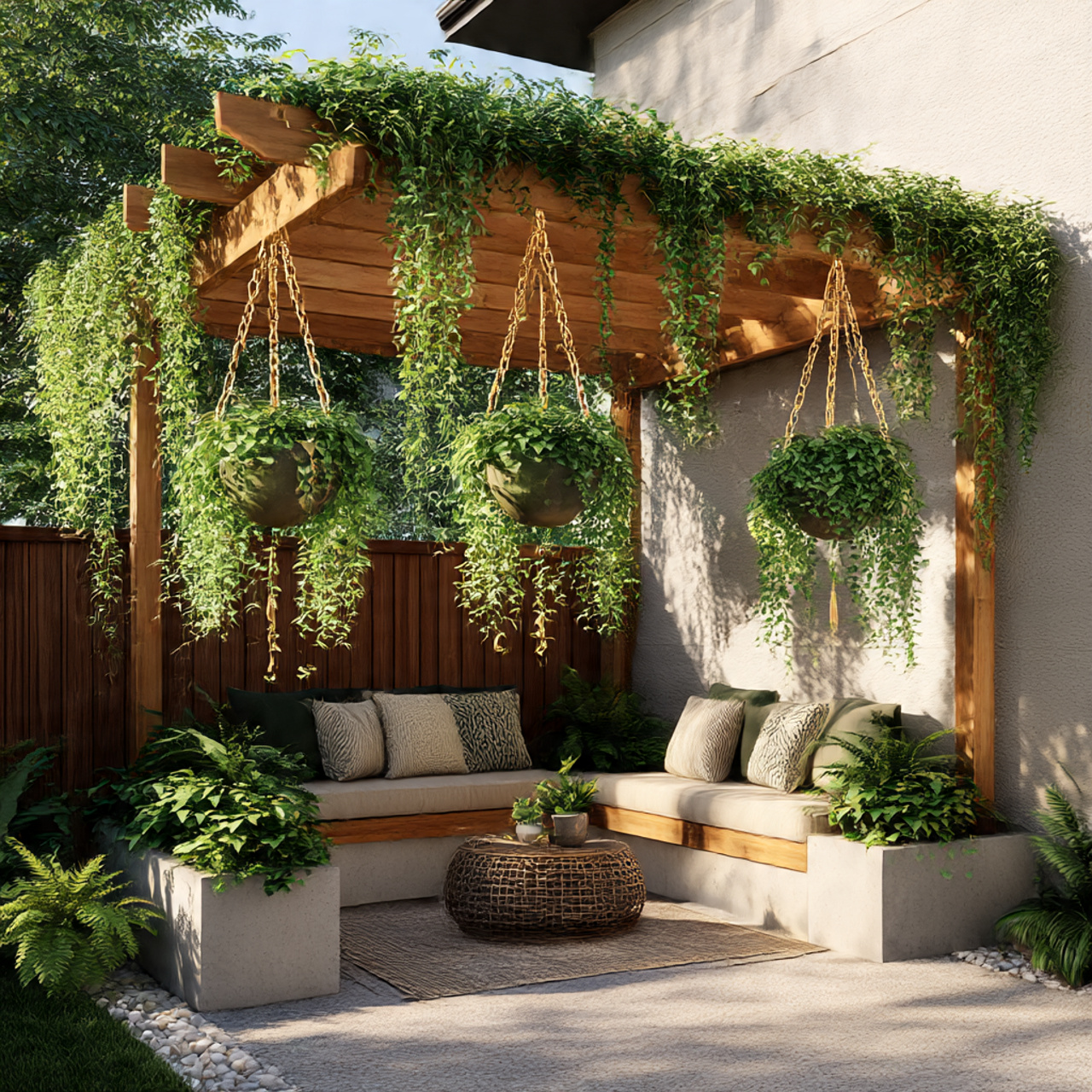 Hanging Planters for Elevated Privacy