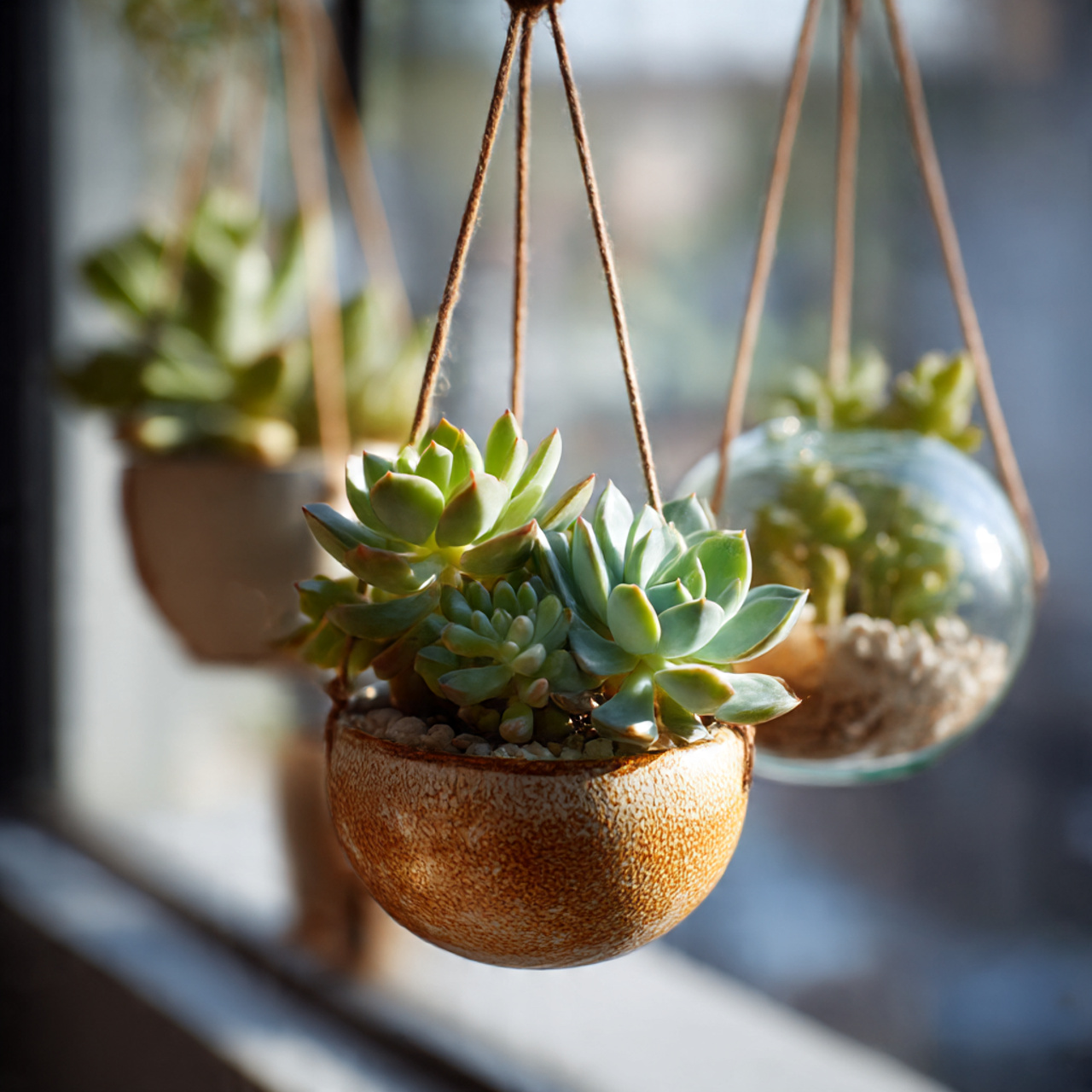 Hanging Succulents