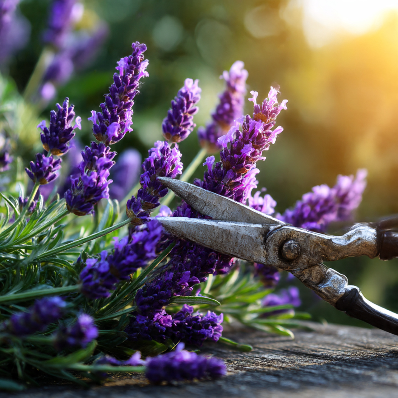 Harvesting Lavender Plant for Home Use