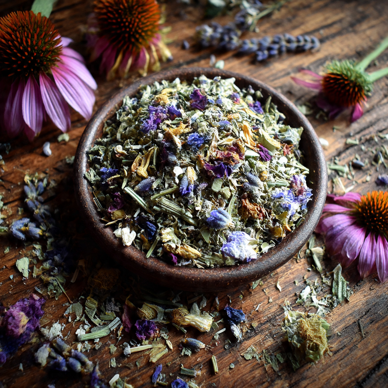 Herb-Flower Combination Garden Ideas