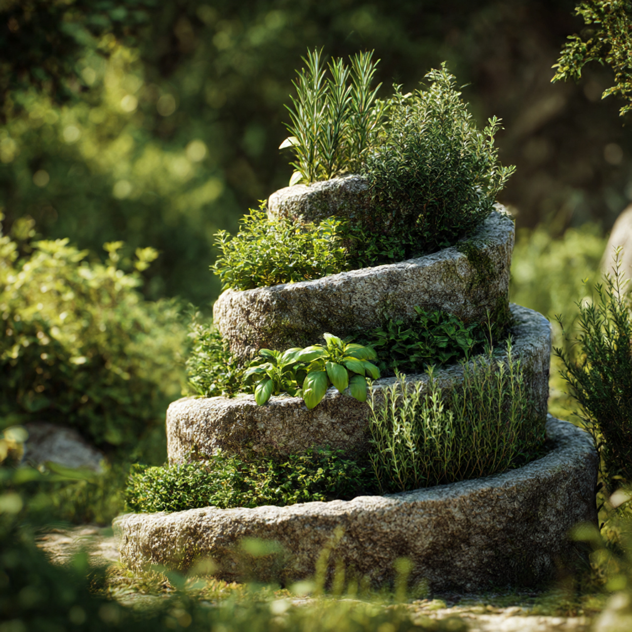 Herb Spiral Gardens