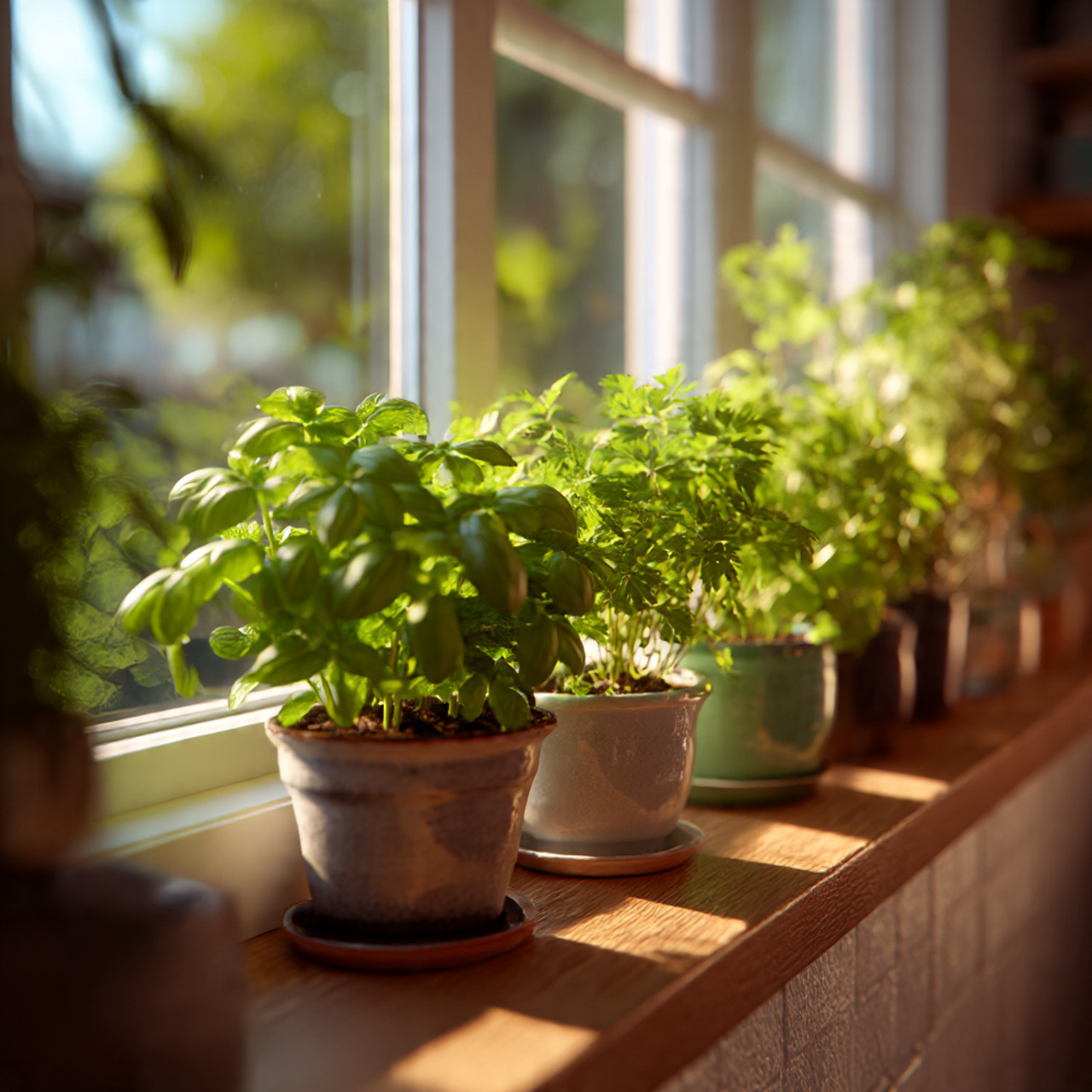 Herbal Plants for Kitchen Windowsills
