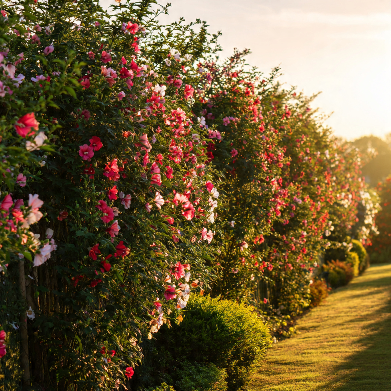 Hibiscus Flower Walls for Privacy