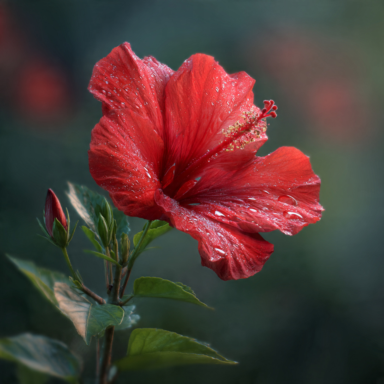 Hibiscus Flower for Attracting Hummingbirds