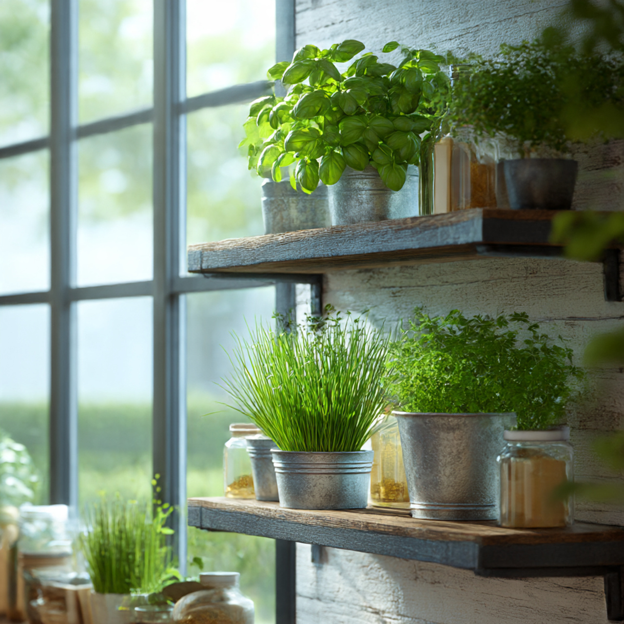 Indoor Herb Shelves