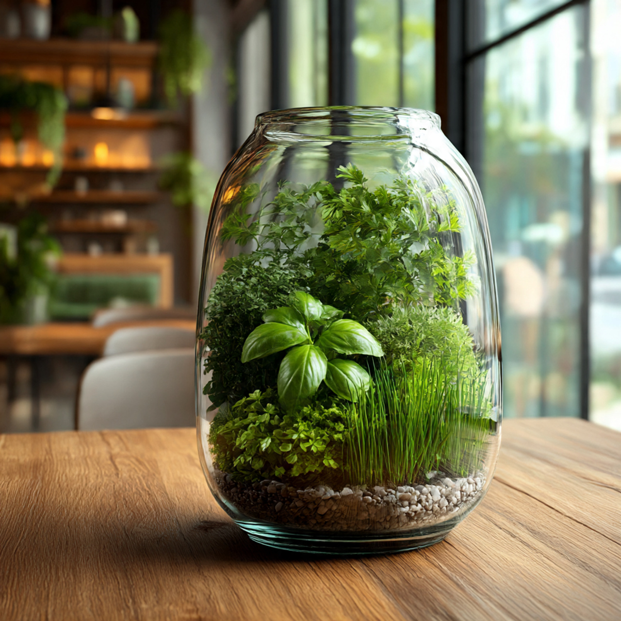 Indoor Herbal Terrariums