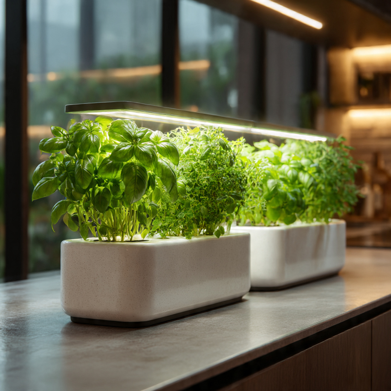 Indoor Hydroponic Herbal Plants