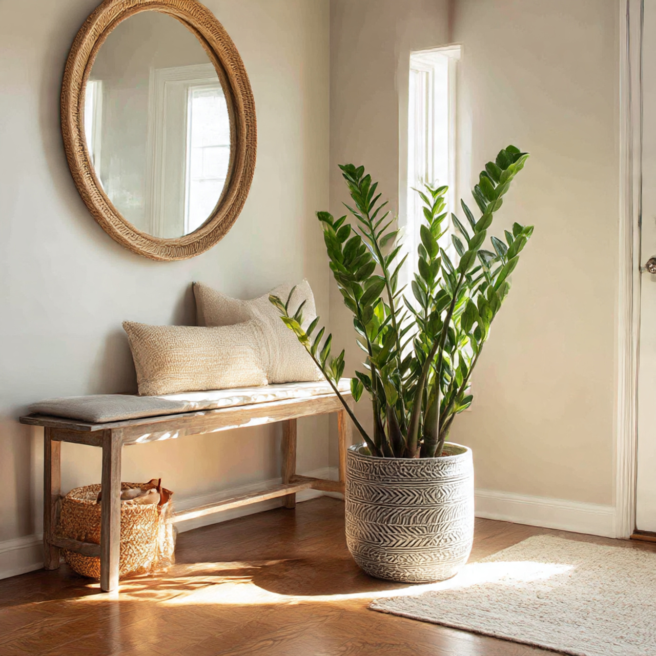Large ZZ Plant in Entryways
