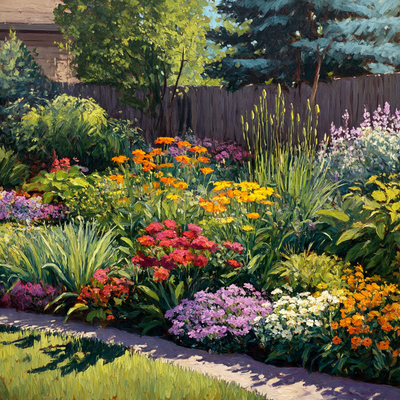 Layered Flower Beds for Depth and Dimension
