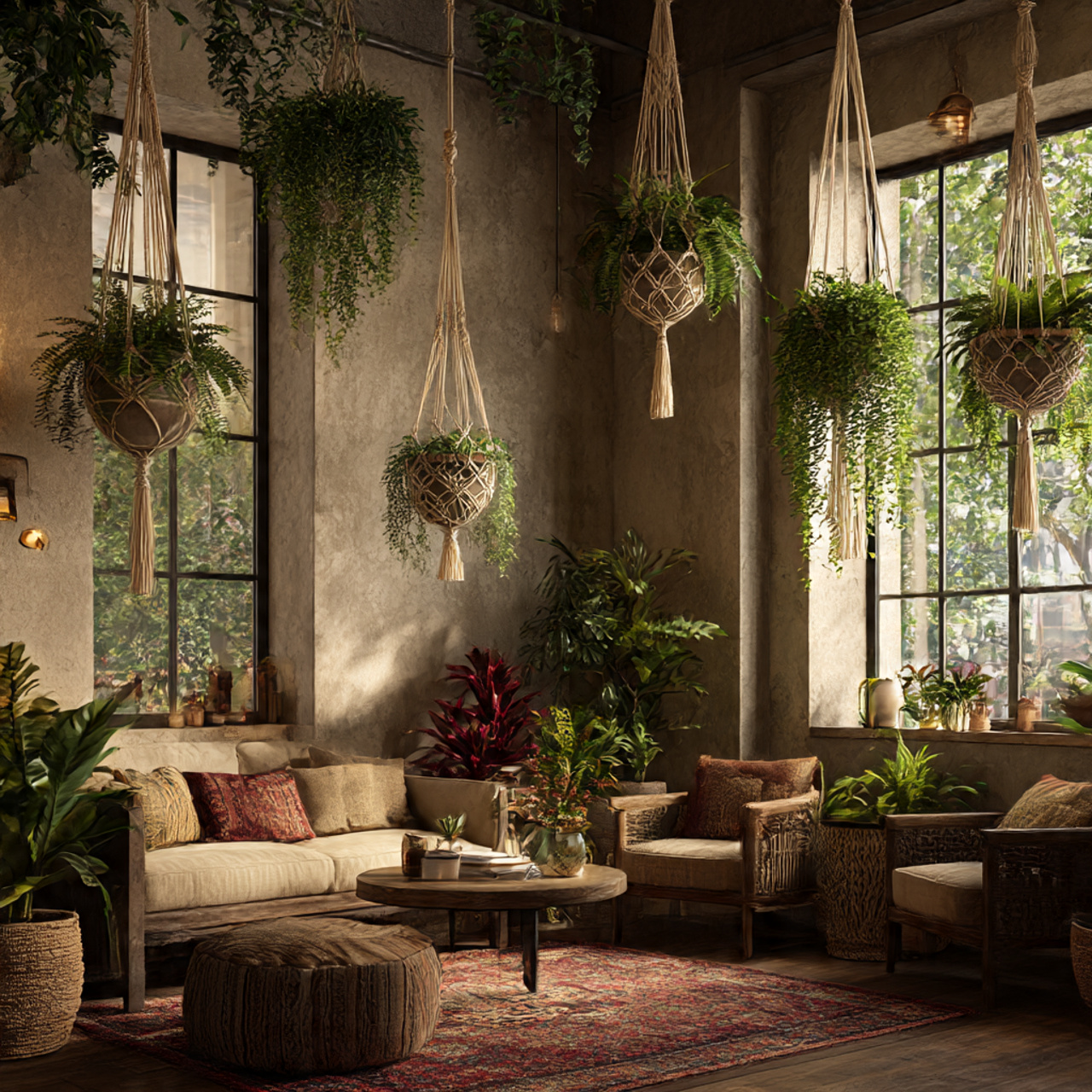 Macrame-Hanging Plant Ideas