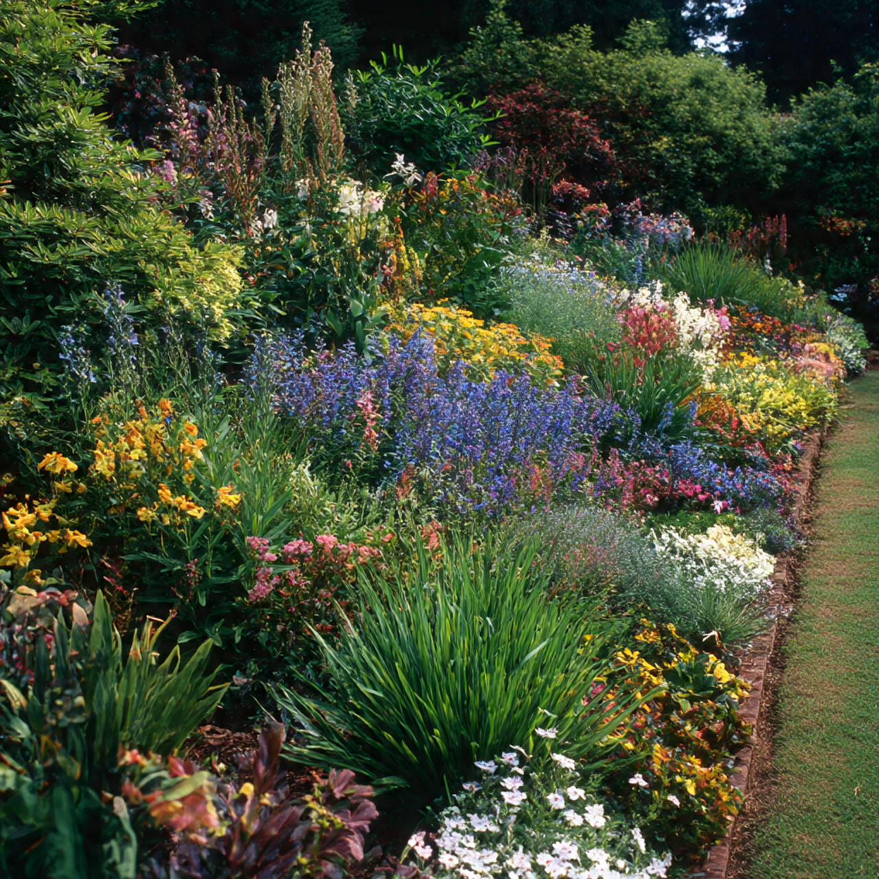 Mixed Border Flower Garden Design