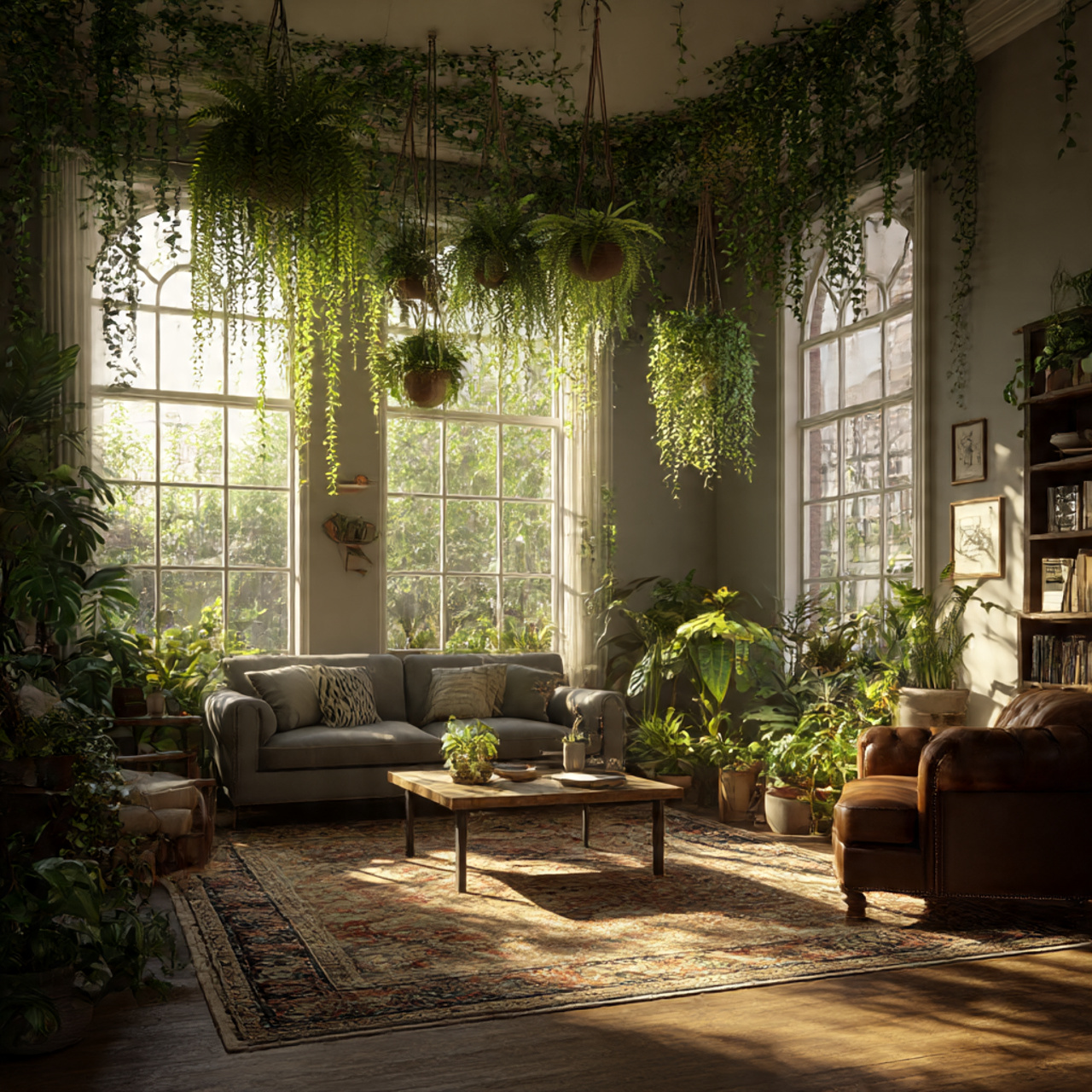 Multi-Level Hanging Plant Displays