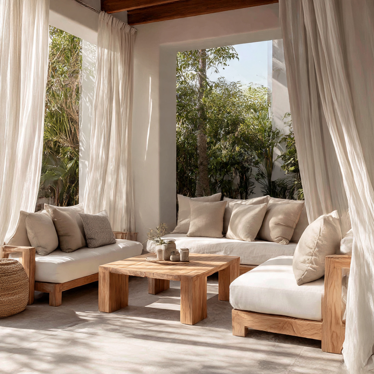 Neutral Boho Patio Look