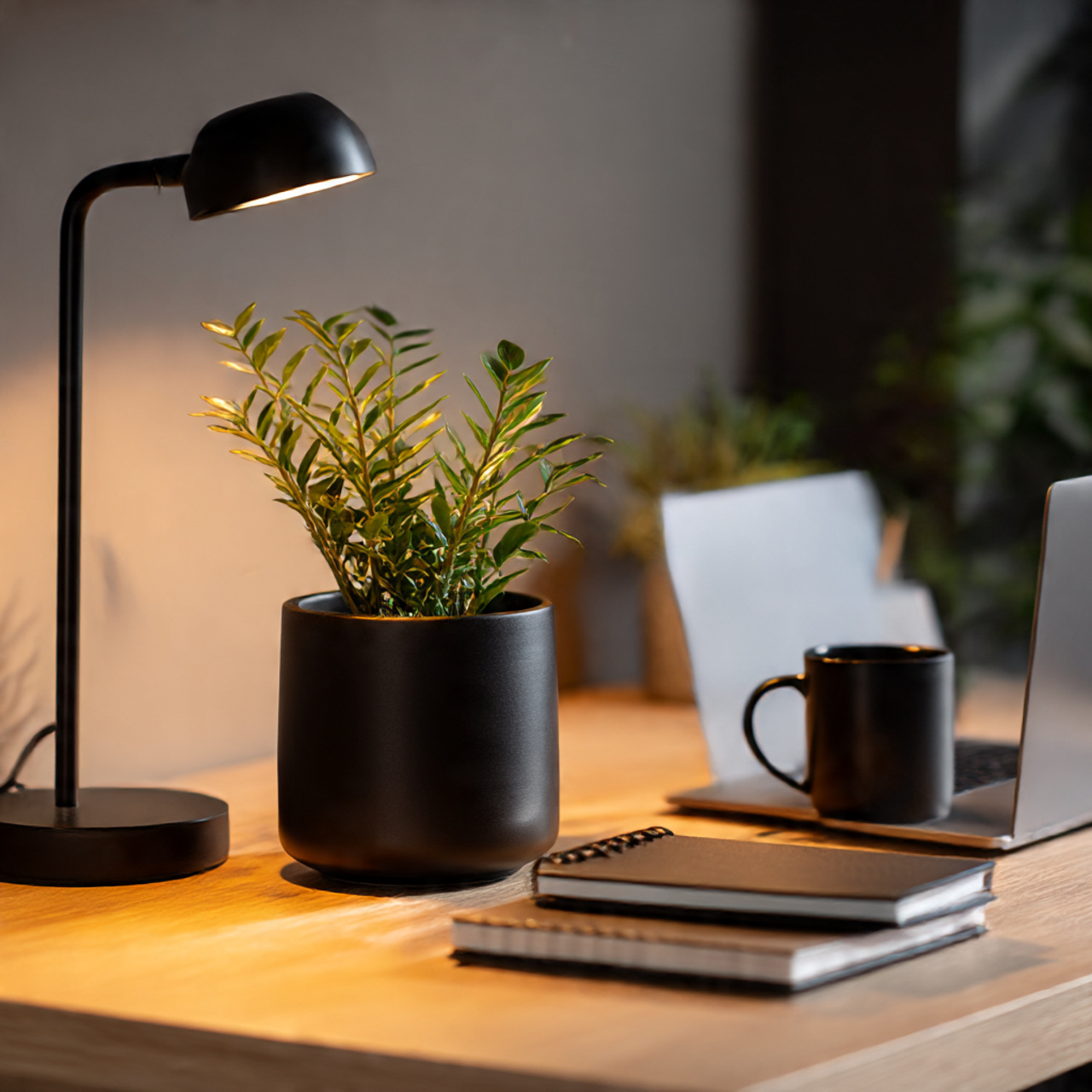 Office Desk ZZ Plant for Productivity
