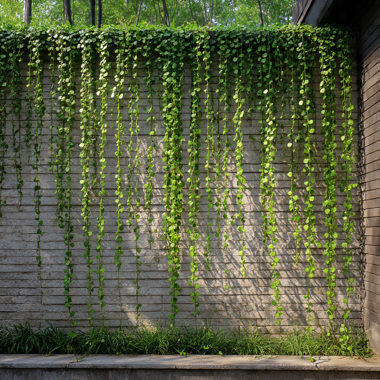 Outdoor Wall String of Hearts