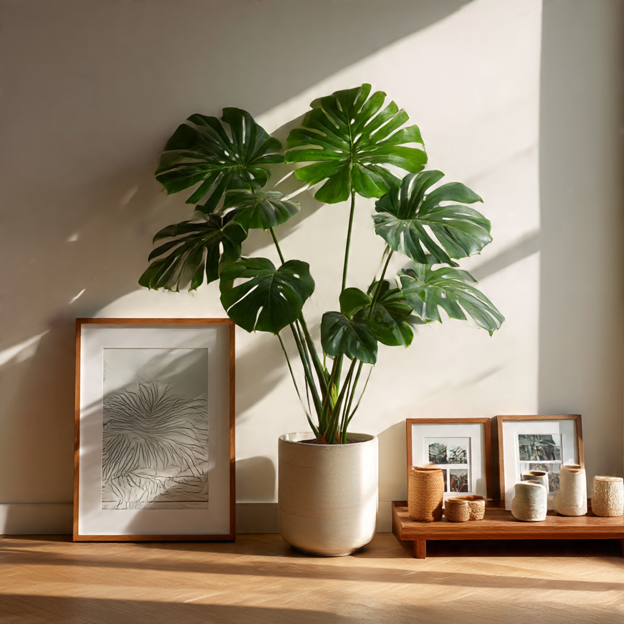 Pairing Monstera Plant with Art and Decor