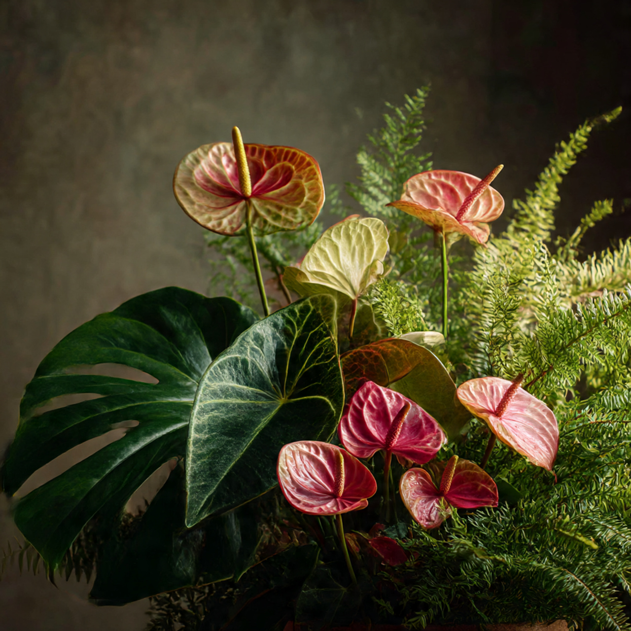 Anthurium Clarinervium: 25 Ultimate Guide to Care, Propagation & Styling 19 Pairing with Other Plants