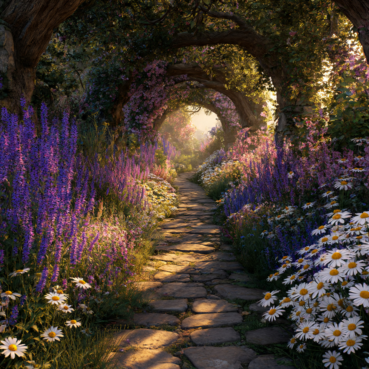 Pathway Flower Garden Ideas