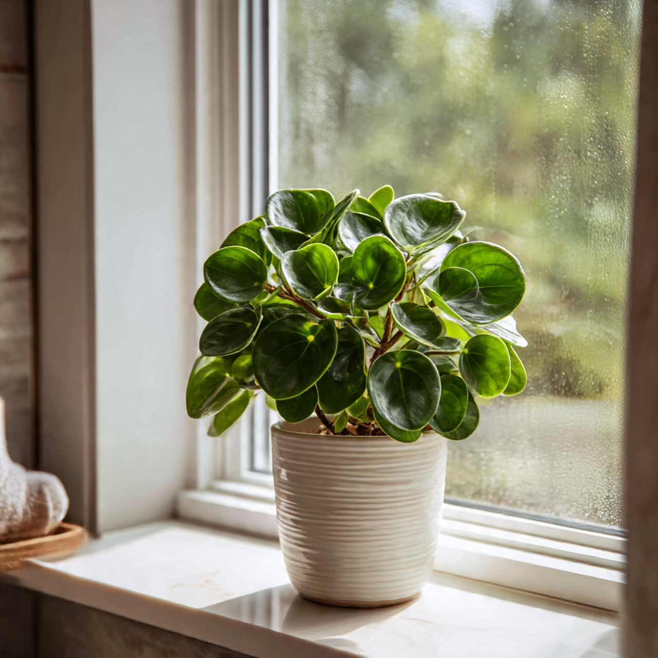 Peperomia Plant in Bathroom Décor